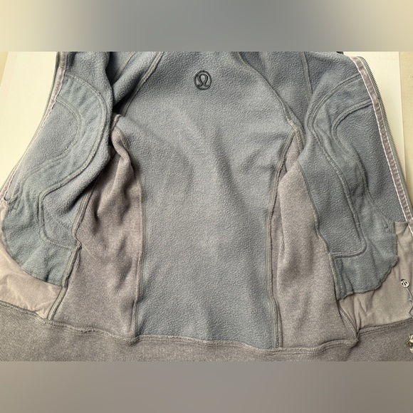 Lululemon Cuddle Up Jacket Heathered Blurred Grey Glitter SEE Measurements Small - Picture 6 of 9